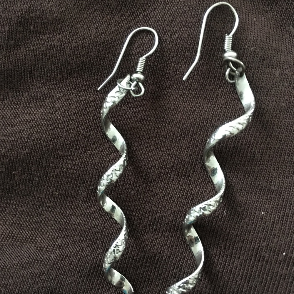 Silver earrings